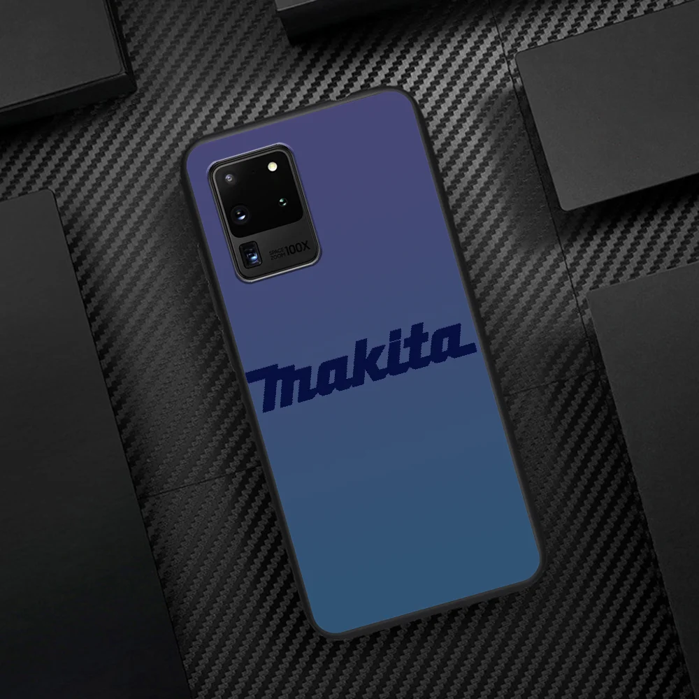 

Makita Brand Phone Case Cover Hull For Samsung Galaxy S 6 7 8 9 10 e 20 Edge Note 8 9 10 Plus black Bumper Luxury Hoesjes Tpu