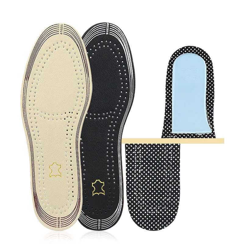 

Стелька для обуви из воловьей кожи, для мужчин и женщин, дышащая, впитывающая пот, противоскользящая, Спортивная, амортизирующая, мягкая сте...