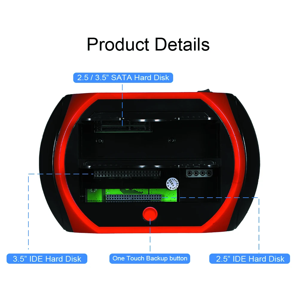 Корпус для жесткого диска DeepFox USB 3 5/Type C на SATA 2 0 дюйма поддержка ТБ | Компьютеры и