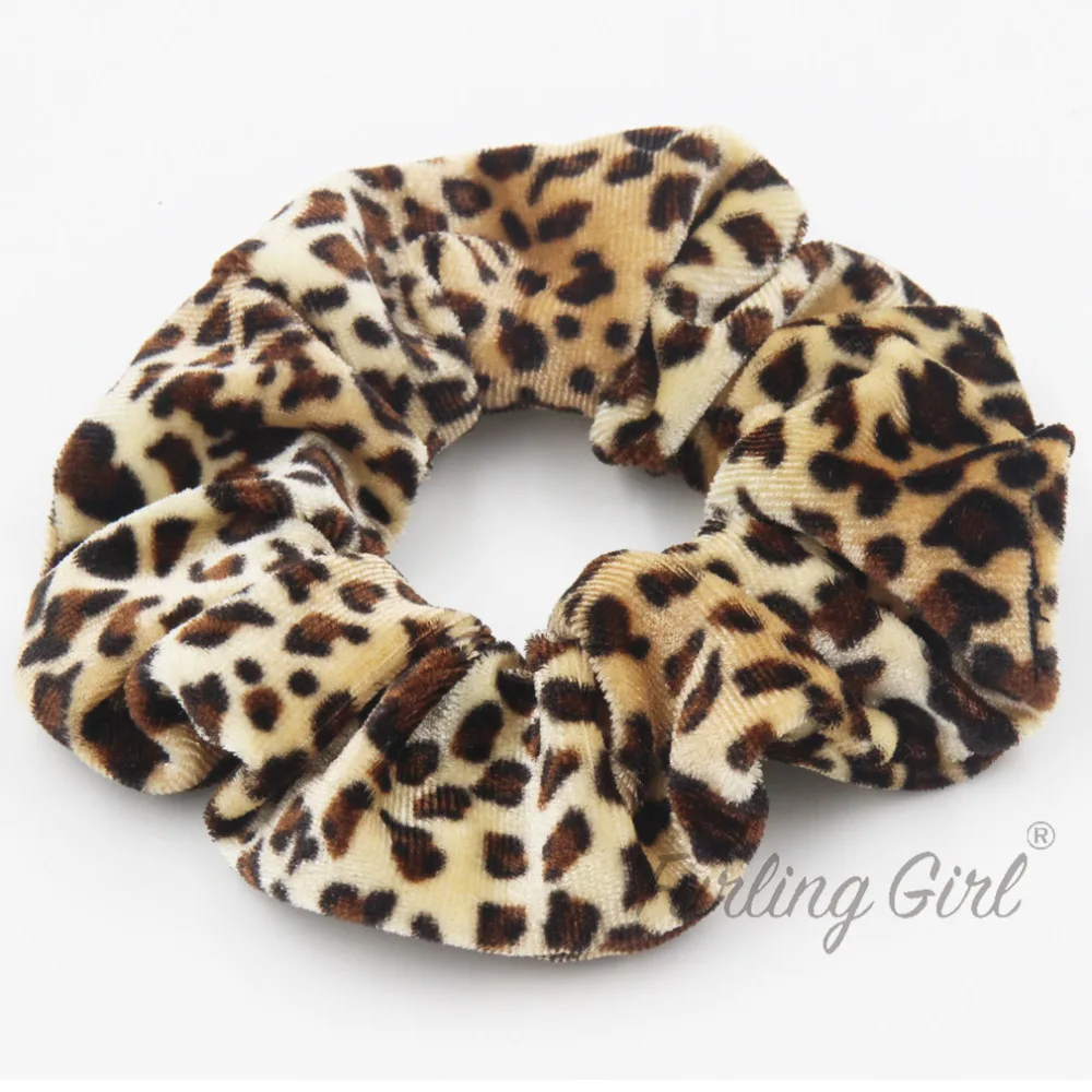 1 шт. бархатные резинки для волос с леопардовым принтом |