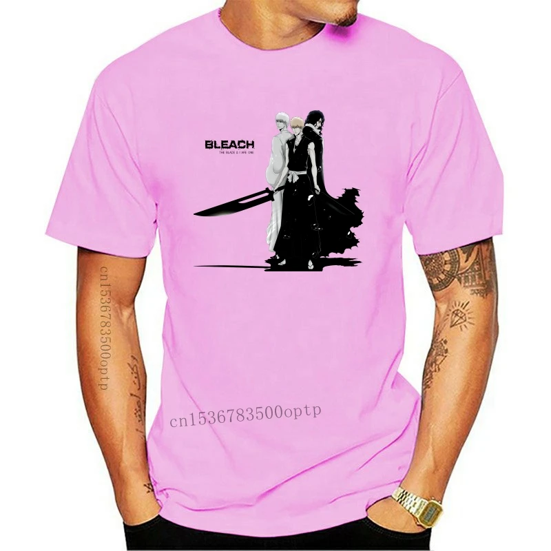 Новинка футболка с отбеливающим лезвием и ихиго курозаки аниме коротким рукавом
