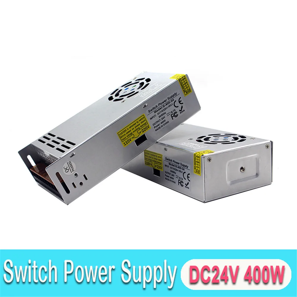 24V DC источник питания трансформатор драйвера 110v 220v AC к DC24V 16.7A 400W одиночный выход