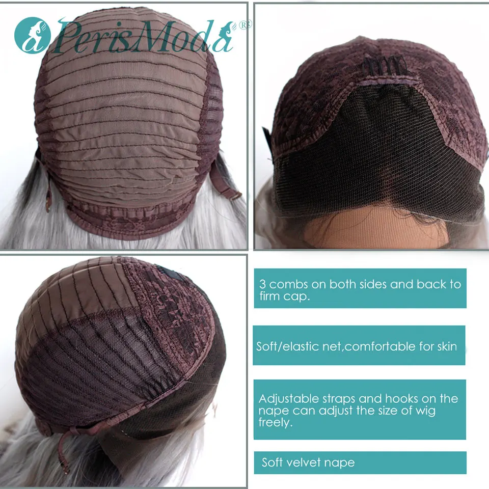 Длинные прямые синтетические парики для чернокожих женщин черные корни