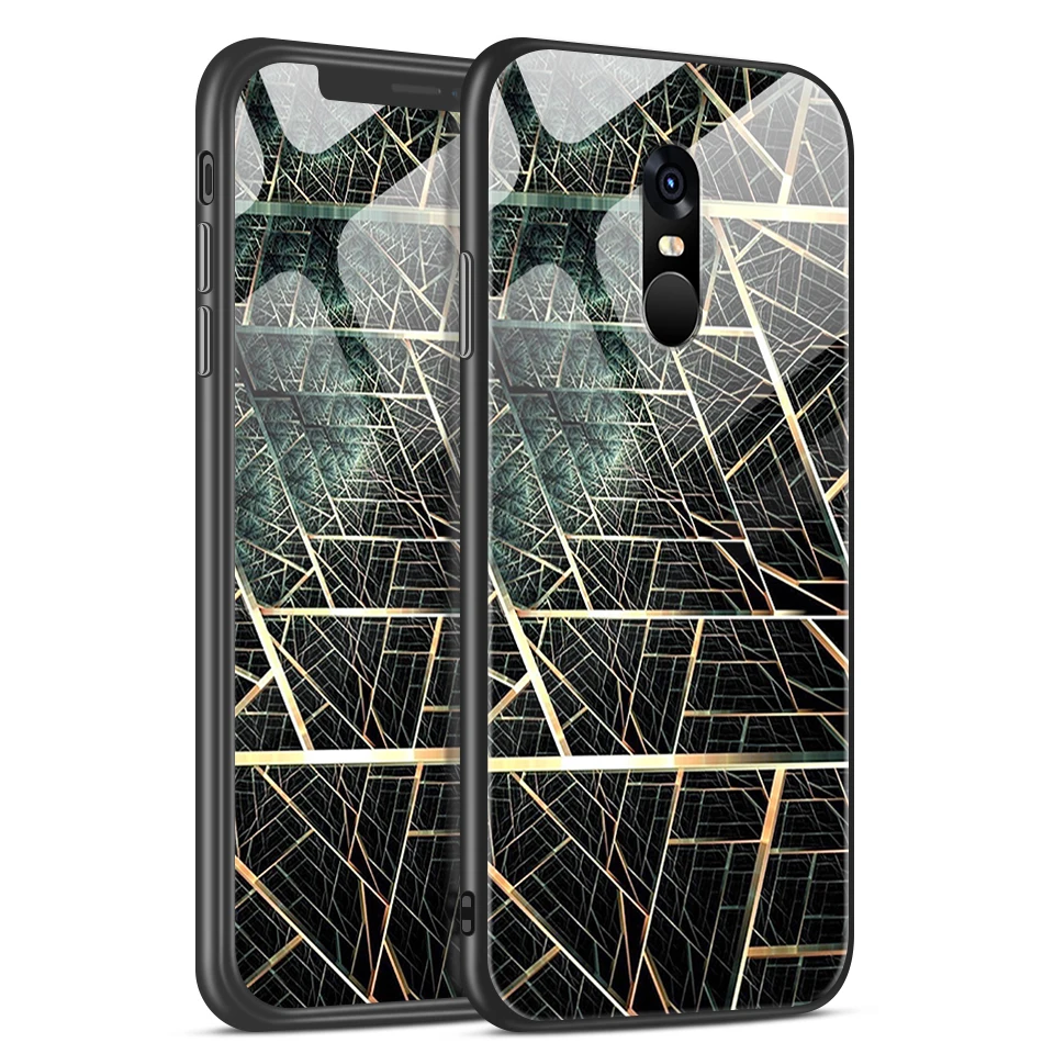 W299 Для Xiaomi Redmi Note 4/4X роскошный чехол из закаленного стекла для Remi Note 4 Pro CN Version/4 Gobal Version Fashion Soft Edge Shell - Цвет: W299