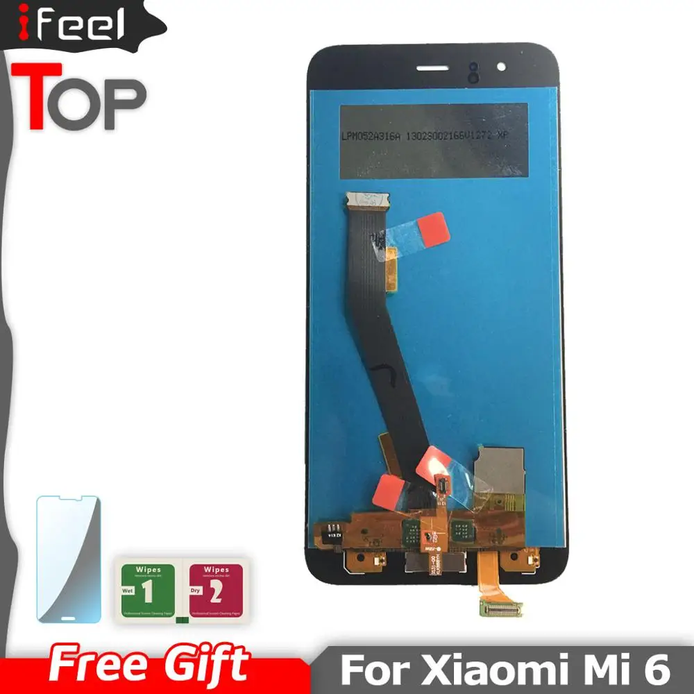 ЖК-дисплей для XIAOMI Mi6 Mi 6 сенсорный экран Замена с рамкой черный/белый/синий 5 15