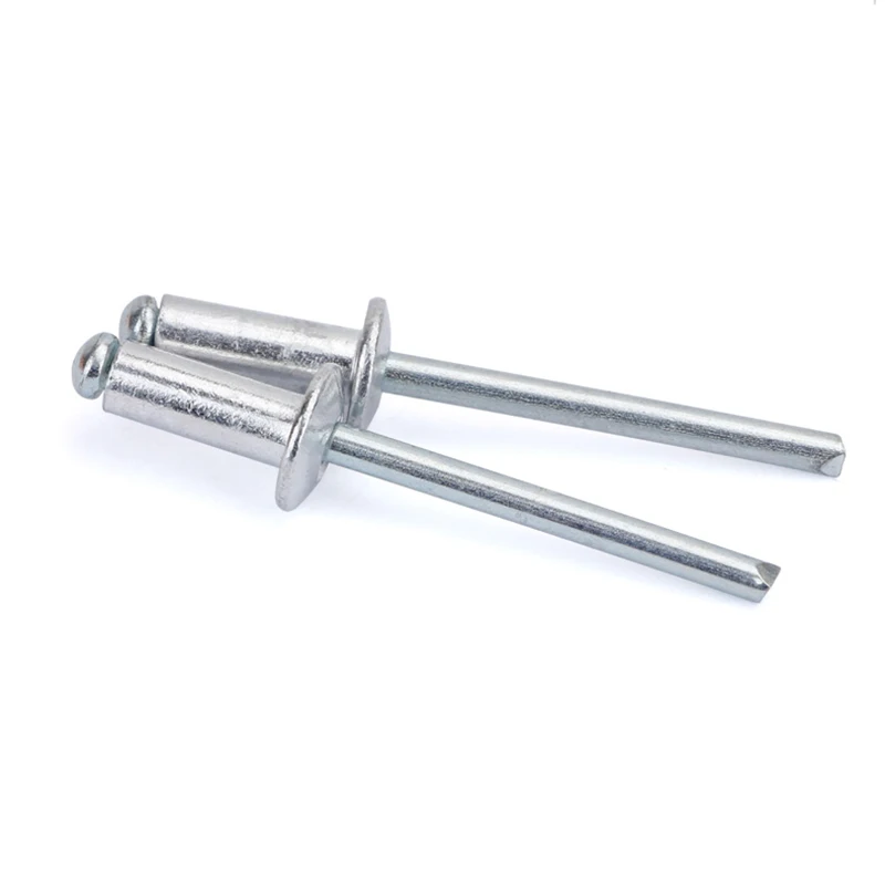 

50pcs M2.4 M3.2 M4 M4.8 GB12618 Aluminium Mushroon Head Break Mandrel Blind Rivets Nail Pop Rivets For Furniture Car Aircraft
