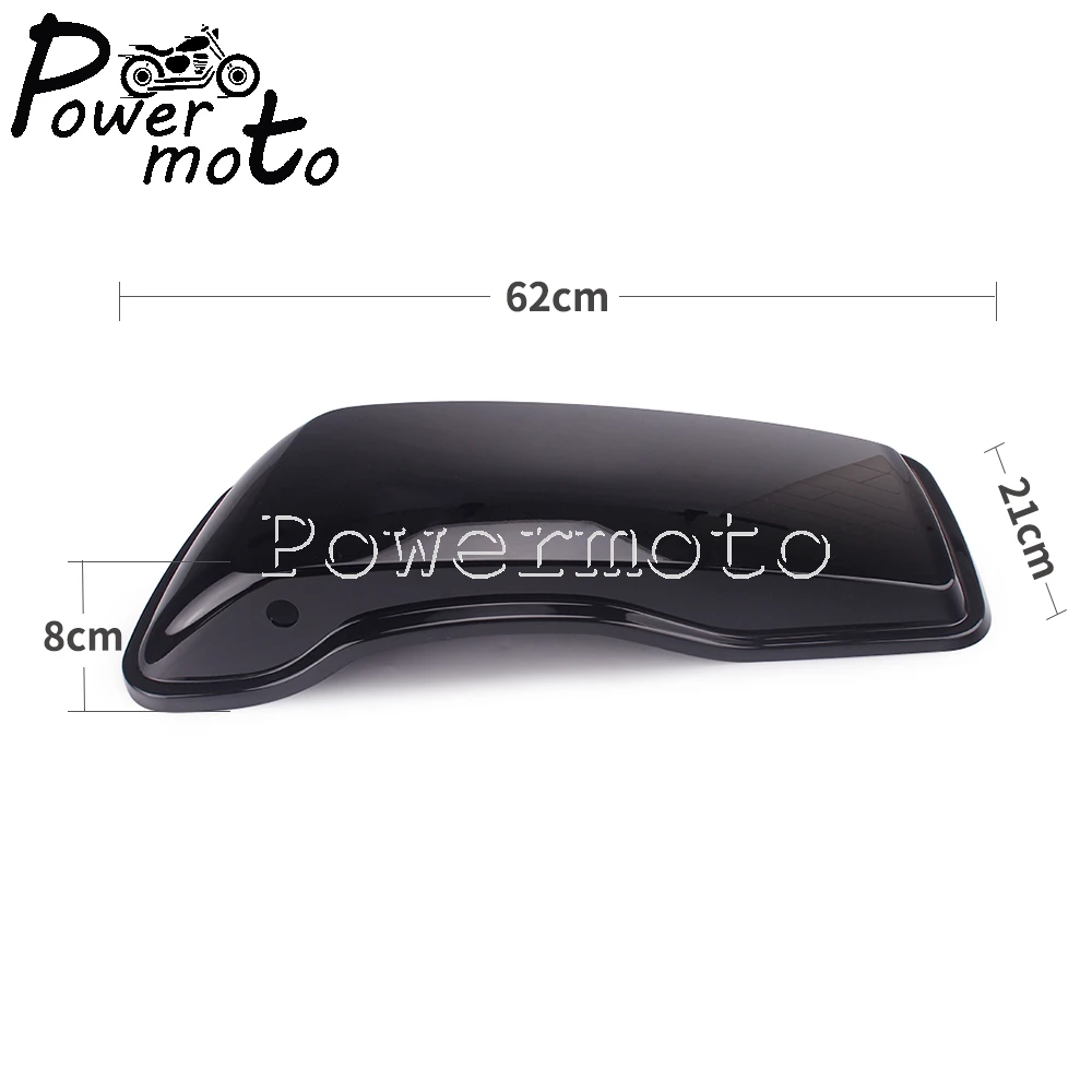 

Motorcycle ABS Black Side Bag Cover Saddlebag Lids For Harley Touring Road King Road Glide Electra Glide Street Glide 2014-2020