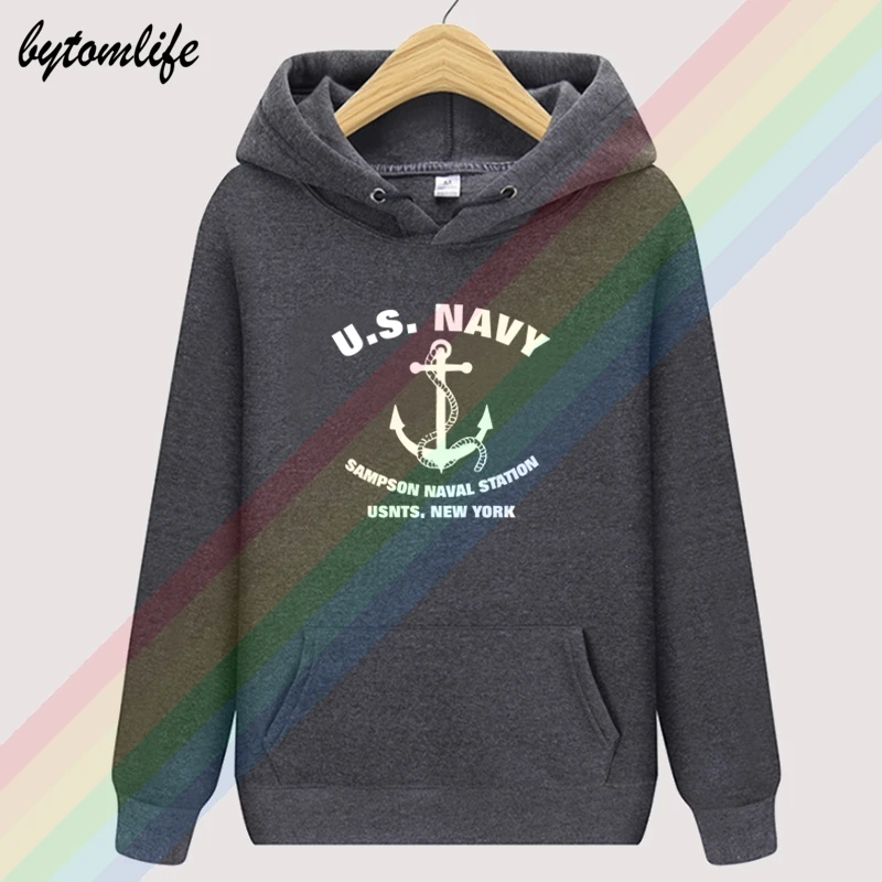 Us Navy Trainer Center Seals Marines personalized Hoodies Top Hoodie Mens wool Clothing Sweatshirt Pullover Asian size | Мужская одежда