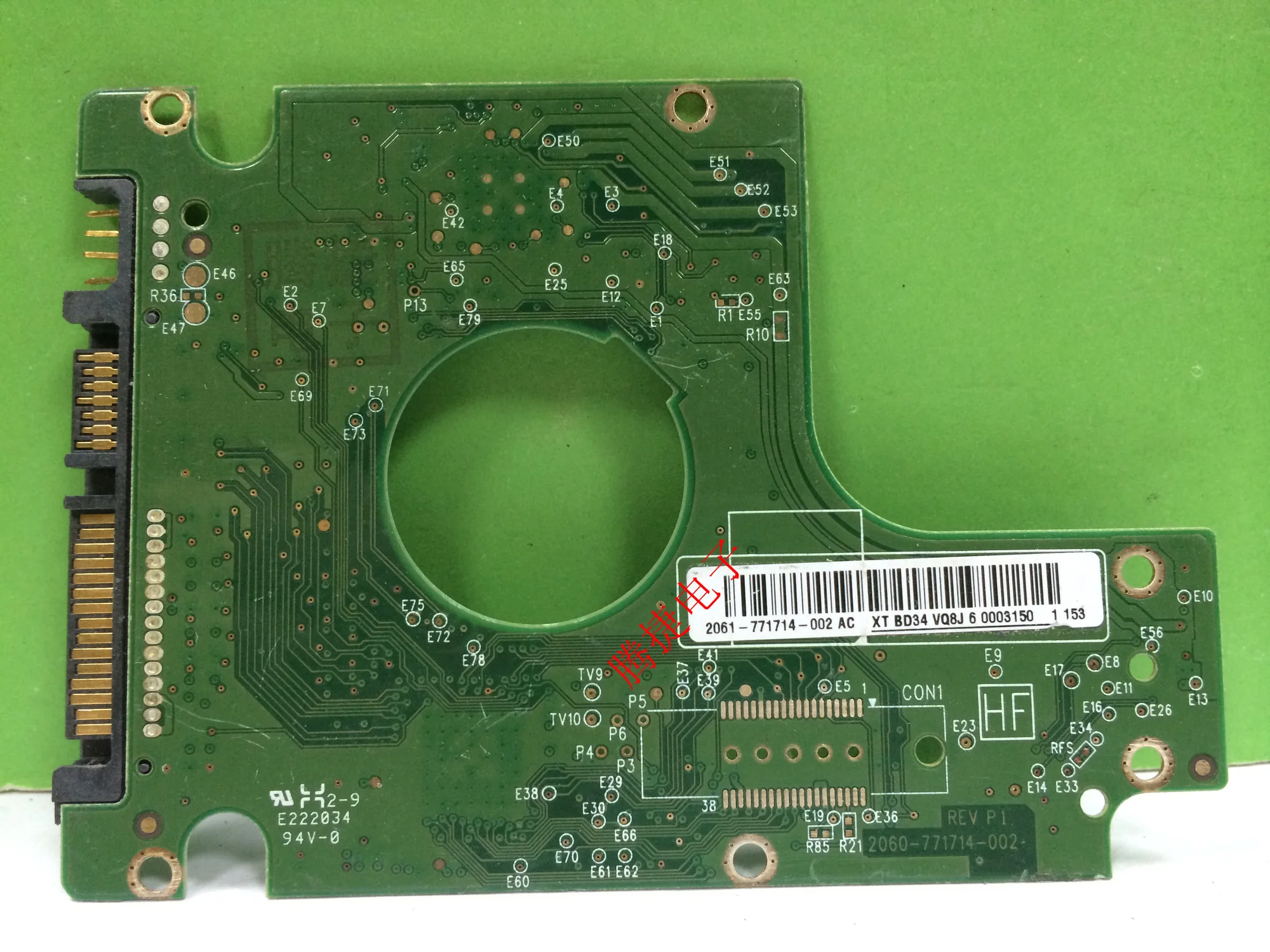 

2060-771714-002 REV P1 HDD PCB Notebook hard disk circuit board WD3200BVVT-00SCST0 2060-771714-002