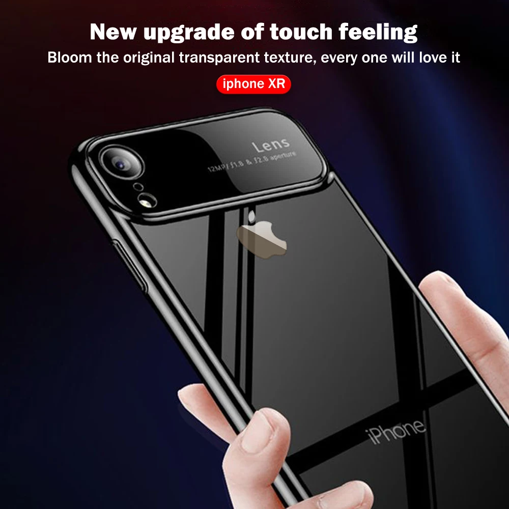 Luxury Plating Clear Phone Case for Iphone SE 2020 11 Pro Xs Max Xr X Shockproof Hard PC Glass Slim Cover IPhone 8 7 Plus |