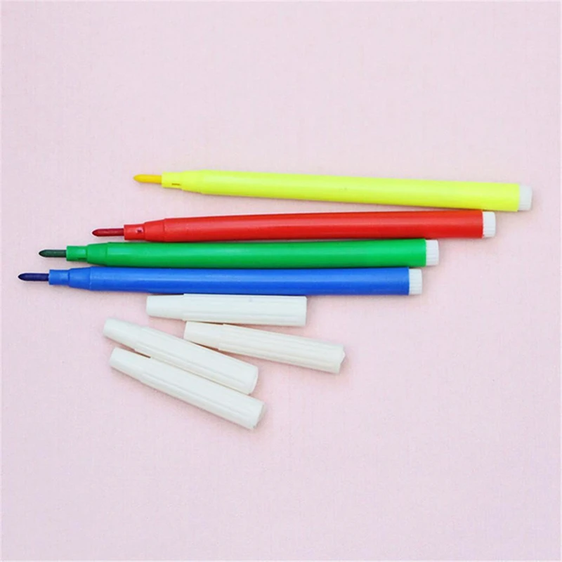 

50PCS Easter White Hanging Kids Painting Toy Doodle Eggs with Rope Artificial Eggs DIY Decoration with 8 Color Pencils