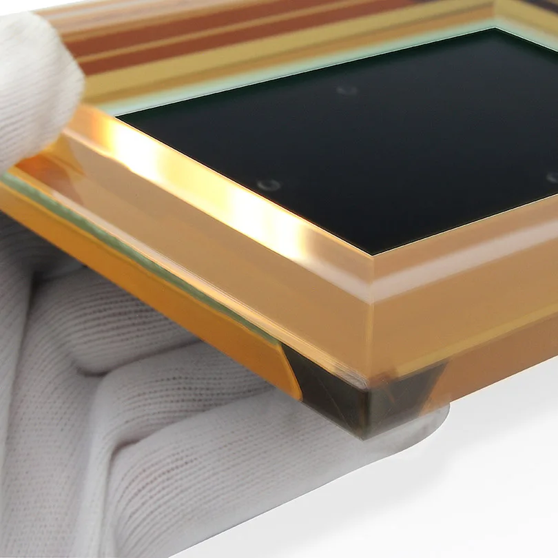 Высококачественная прозрачная фоторамка Янтарная стеклянная рамка