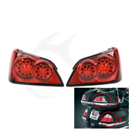 

Red LED Brake Turn Signal Tail Light Trunk For Honda GOLDWING GL1800 01-11