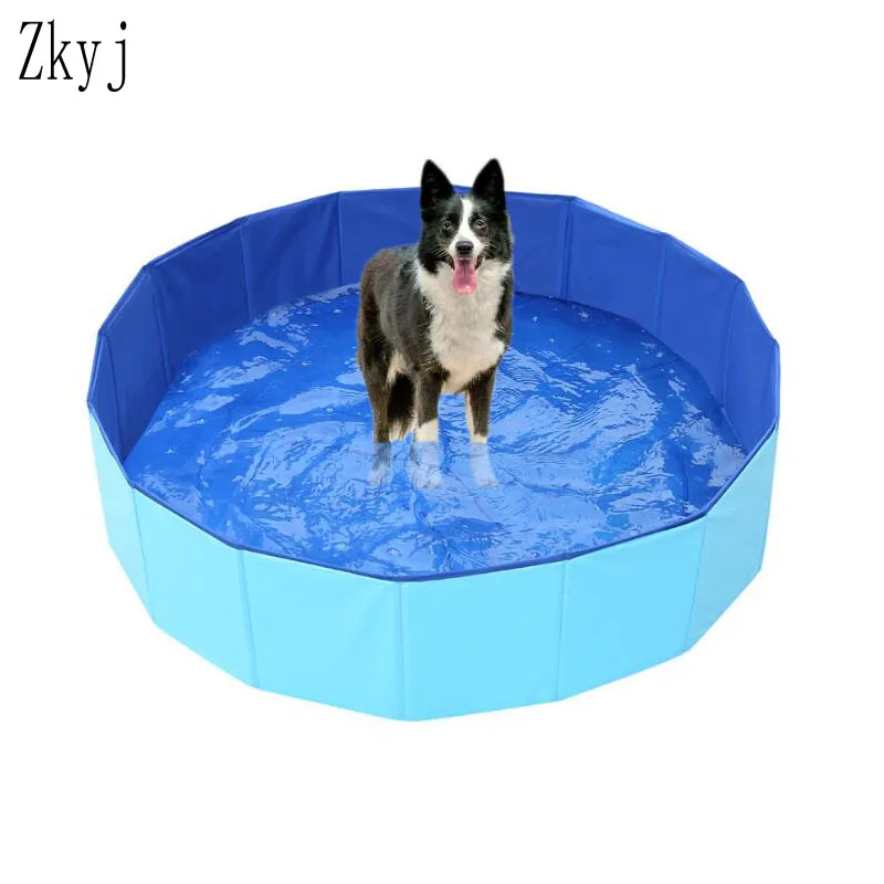 

NEW Foldable paddling pool PVC Pet Bathtub Folding Basin For Dogs Cats Puppy Kitten Shower Swimming Pool House Pet folding pool