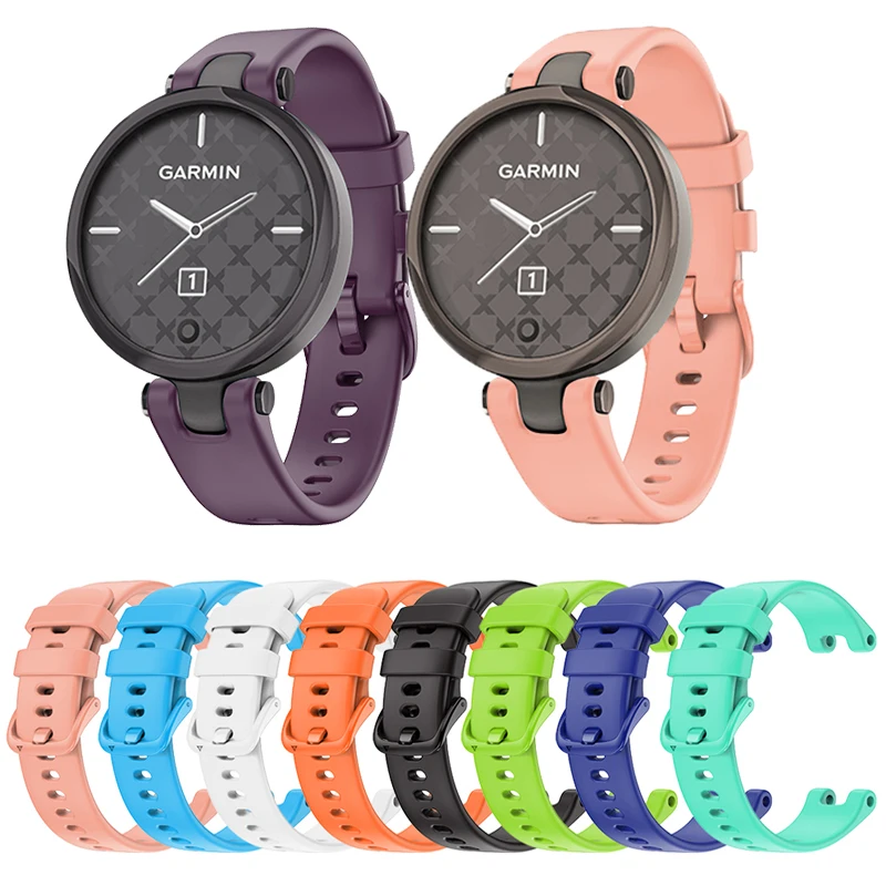

Colorful Silicone Watch Band Wristwatch Strap Bracelet Belt for Garmin Lily Smart Watch replacement wristband Correa Accessories