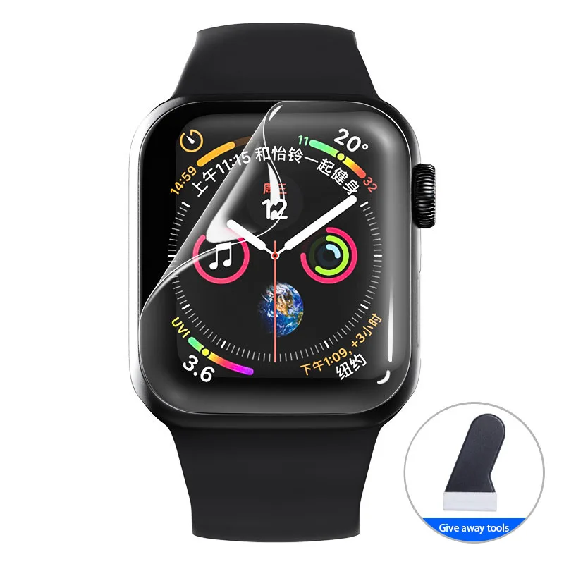 Полная защитная пленка для Apple Watch Series SE 6 5 3 Защита экрана 42 мм 44 40 38 iwatch 4 2 не
