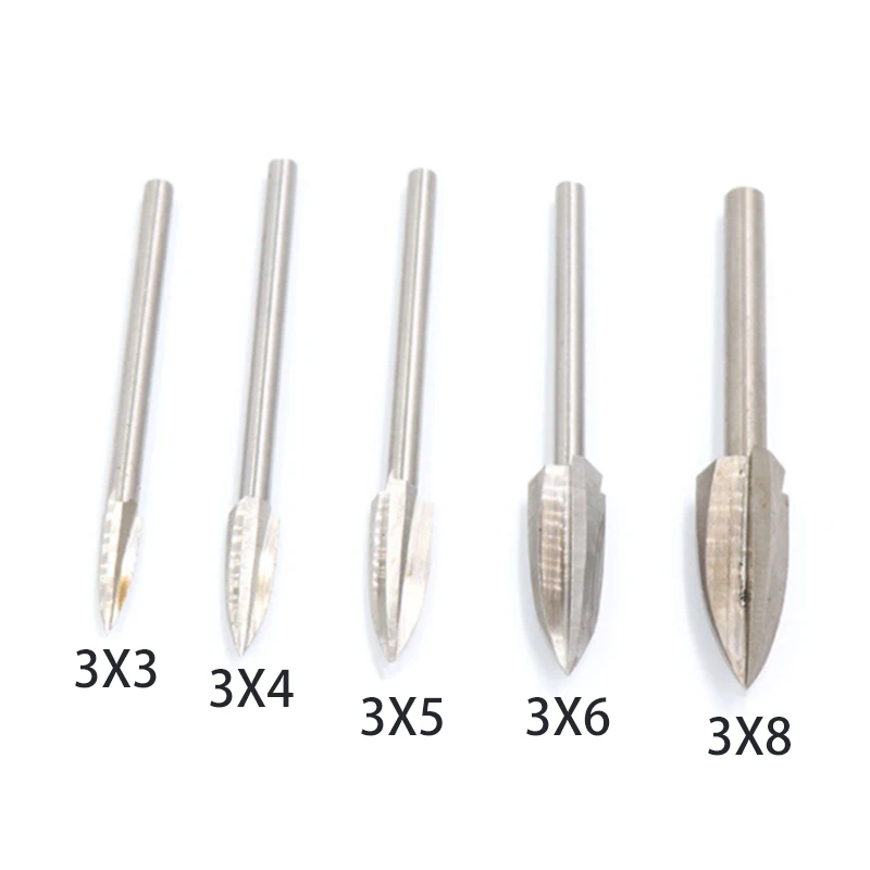 

5pcs/Set Wood Carving Milling Tool Woodworking Table Production Size 3/4/5/6/8mm