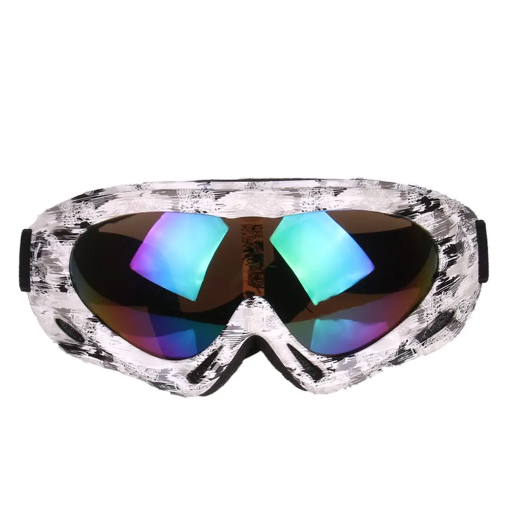 

Colorful Ski Goggles Single-layer Professional Snow Goggles Mountaineering Windproof Glasses Off-road Motorcycle Sport Goggles