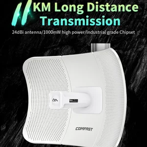 wireless bridge outdoor 300mbps router signal booster cpecomfast cf e317a 5 8g 10km 224dbi wifi repeater extender router ip65 free global shipping