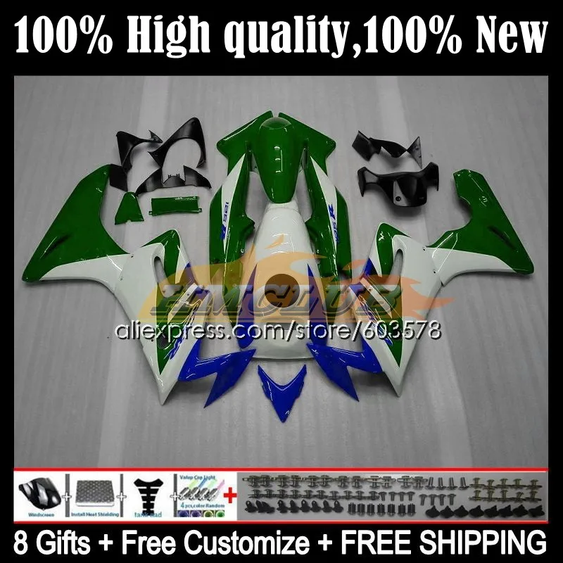 

Body For HONDA CBR-125R CBR 125R 125CC 86CL.10 CBR125R 02 03 04 05 06 CBR125RR 2002 2003 2004 2005 2006 Fairing Kit white green