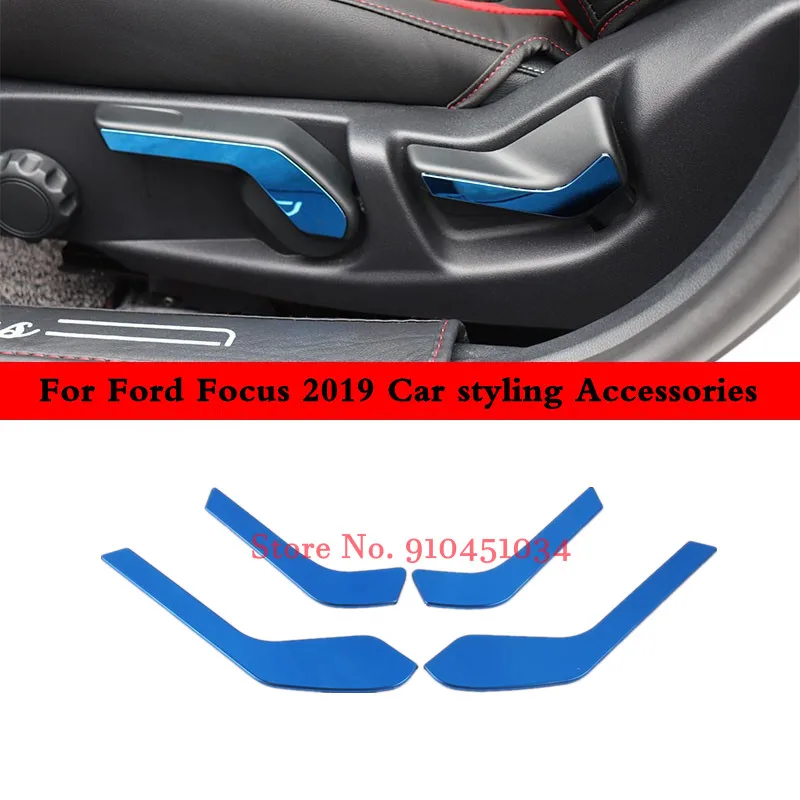

For Ford Focus MK4 2019 2020 Stainless Interior window lift switch door inner handle bowl headlights switch Steering Wheel Trim