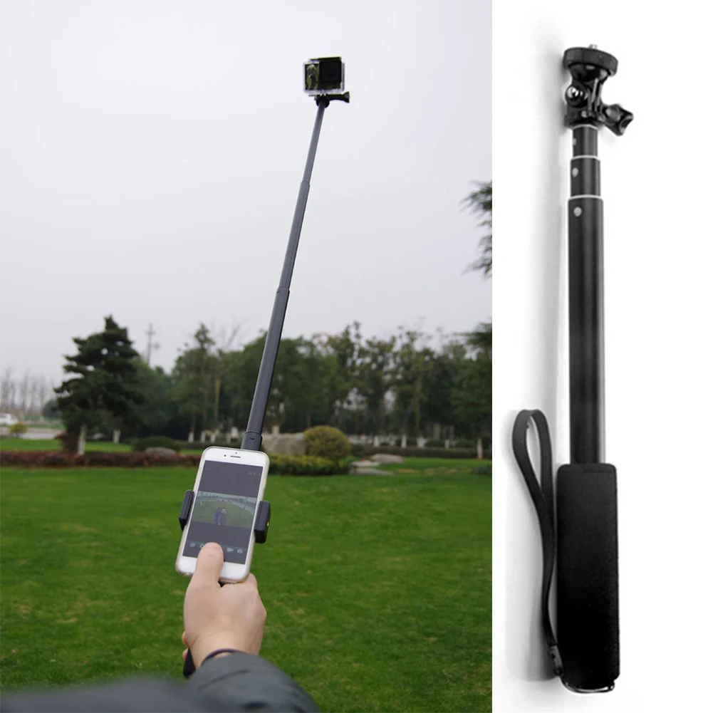 Новый выдвижной монопод для селфи GOPRO Go pro hero 4 3 + 2 sj4000 sj5000 sj6000 xiao mi yi аксессуары
