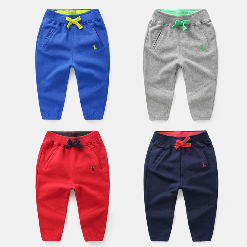 Спортивные штаны для мальчиков коллекция 2019 года Новая Осенняя детская одежда на