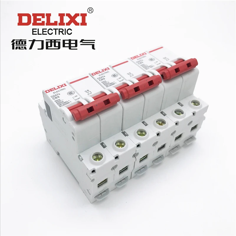 DELIXI миниатюрный автоматический выключатель DZ47 DZ47s Тип C 2P 6A 10A 16A 20A 25A 32A 40A 63A