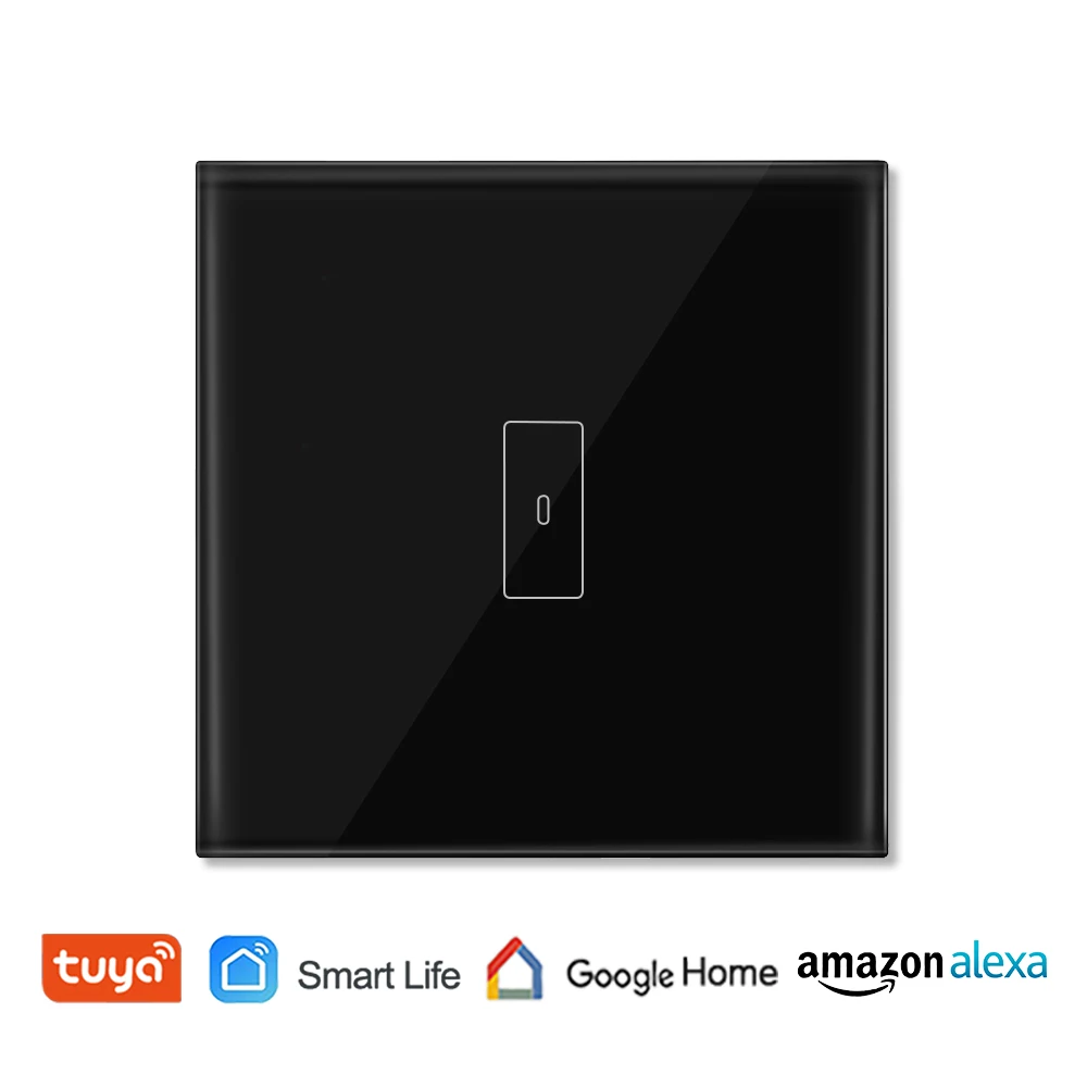Black color ЕС WiFi датчик расхода воды переключатель 4400 Вт Tuya Smart Life приложение Дистанционное управление на выключенном таймере Голосовое управление Google Home Alexa Echo - Цвет: Black color