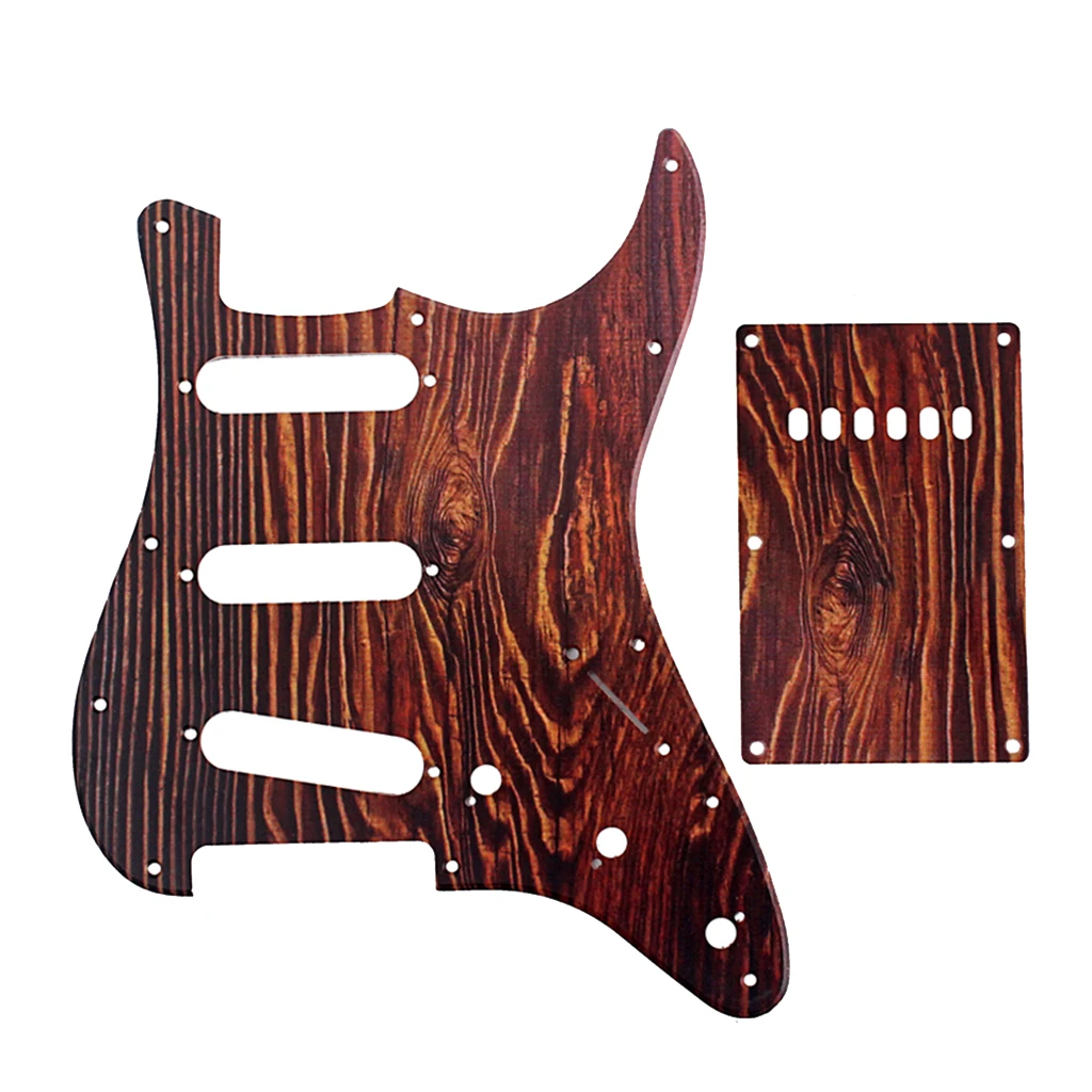 

Предварительно загруженный Alnico V Pickguard Darkwood для ST металлическая электрогитара