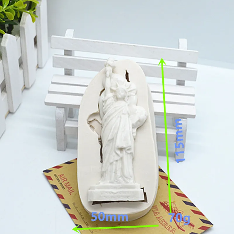 

1pc Statue of Liberty Kitchen baking tools silicone cake mold fondant mold cake decorating tools DIY cake baking Tools FTM1310