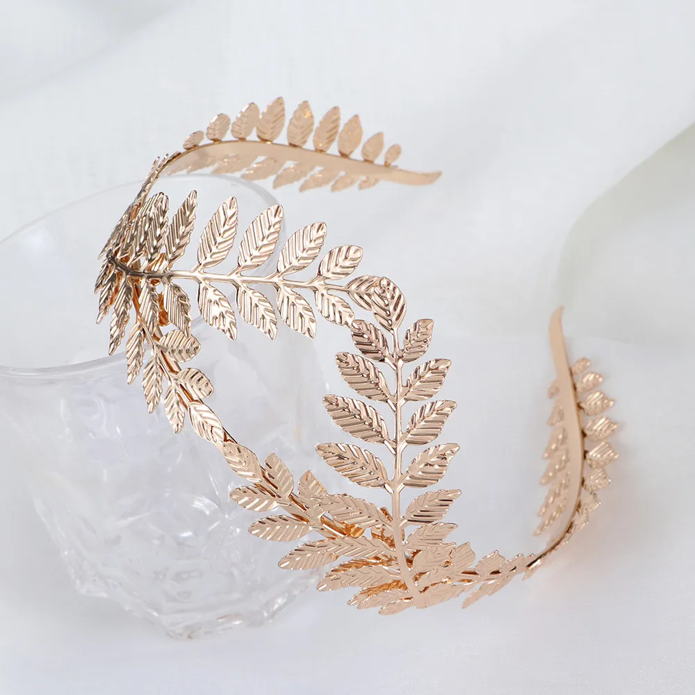 1 шт. свадебная корона в виде листьев винтажная тиара обруч для волос невесты