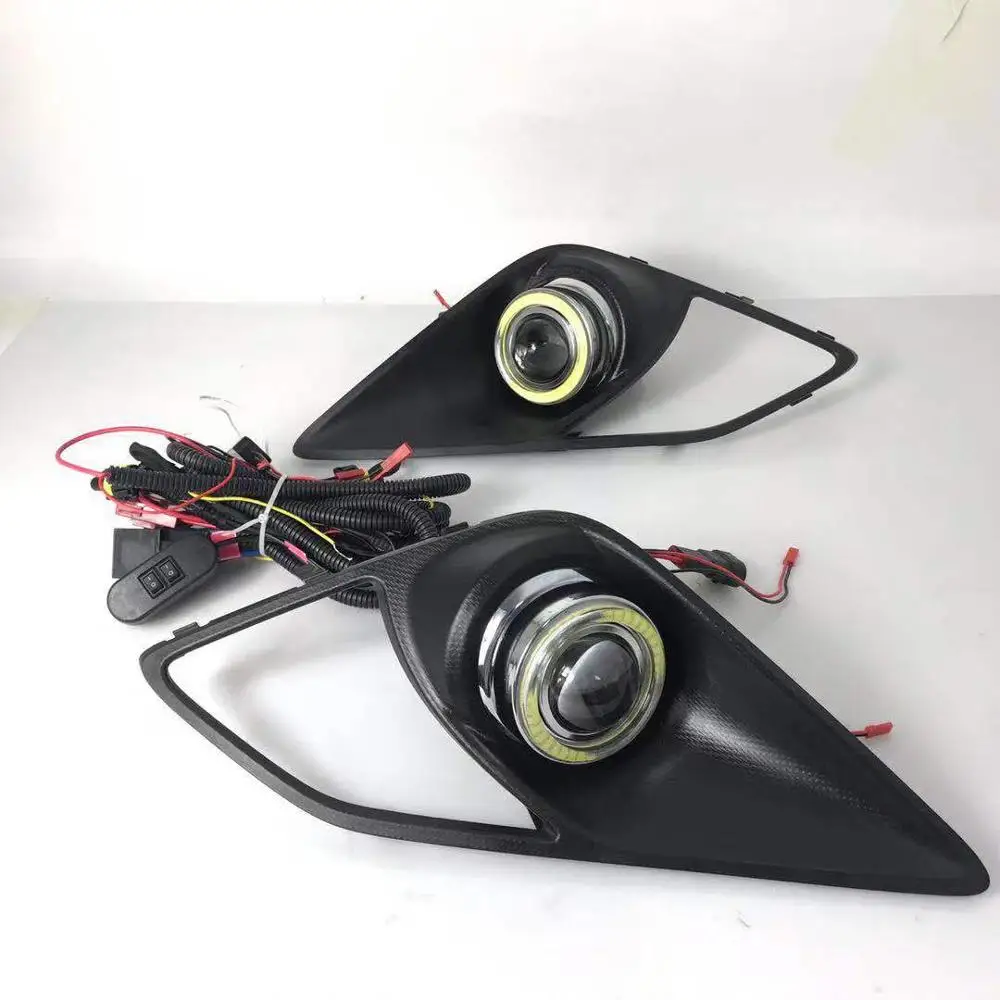 RQXR противотуманная фара вождение свет в сборе для toyota 86 cob angel eye светодиодные дневные ходовые огни сигнал поворота