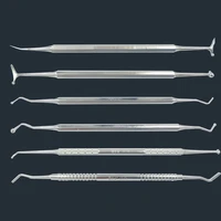 stainless steel double ends dental burnisher dental composite filling tool amalgam spatula burnisher dentist tool