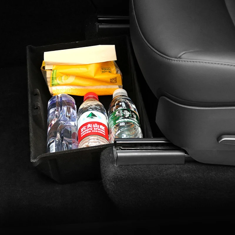 

For Tesla Model Y Under Seat Storage Box Organizer Box Car Modification Interior Accessories Easy Installation 1 PCS