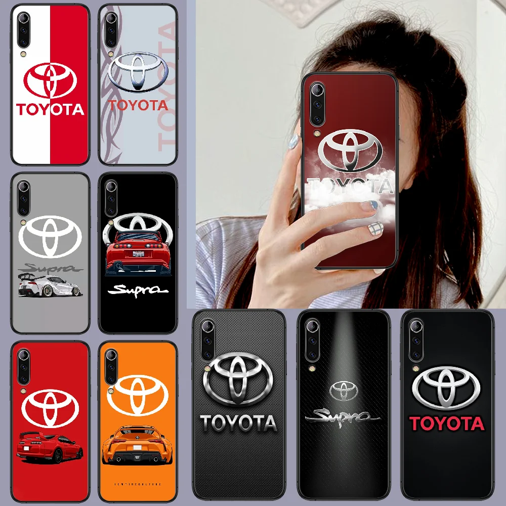 

Toyotes Car Phone Case Cover Hull For Xiaomi Mi 8 9 10 T note 10 Lite Pro 5G A pocox 2 3 black Funda Pretty Prime Soft Coque