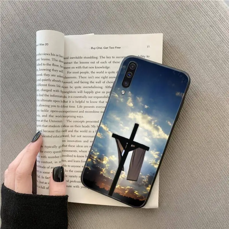 

Jesus Christ Cross pattern Phone Case For Samsung galaxy A S note 10 7 8 9 20 30 31 40 50 51 70 71 21 s ultra plus