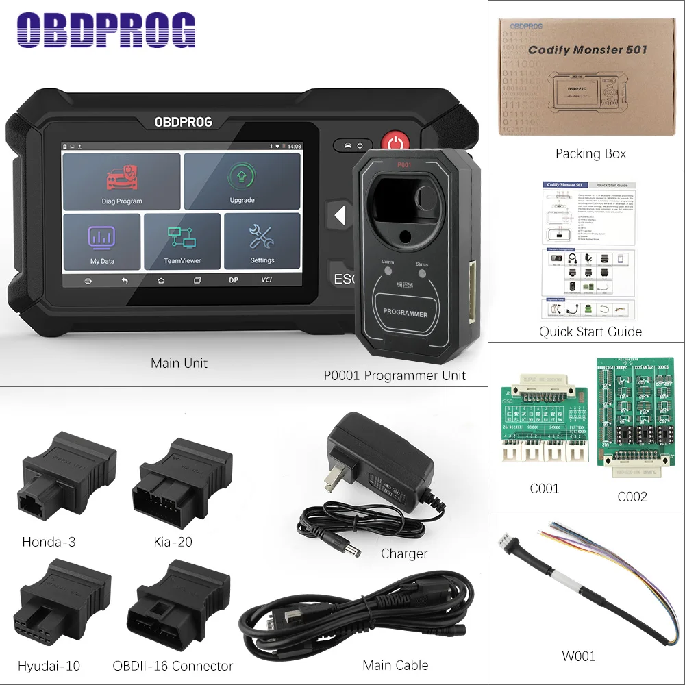 OBDPROG 501 Ключ Программист OBD диагностирует ключи перепрограммирования IMMO