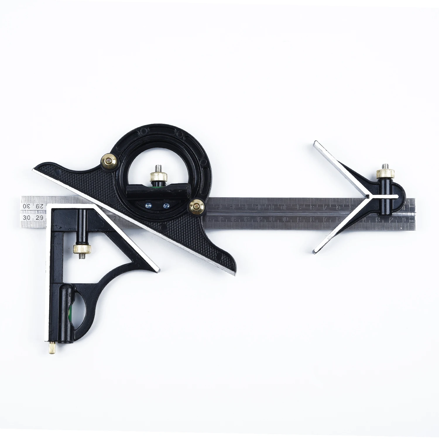 

12" SAE Metric Stainless Steel Combination Square & Protractor Measuring Tool Support Wholesale Tools Parts