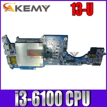 For HP Pavilion X360 13-u Laptop Motherboard 15256-1 448.07M06.0011 With SR3EU i3-6100u 2.30GHz CPU DDR4 MainBoard 100% Tested