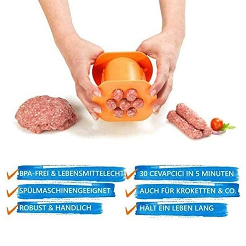 Колбасная машина-Пресс-антипригарное покрытие Кухня барбекю вечерние