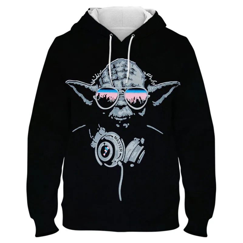 

DISNEY 3D Print Star Wars Jedi Knight Yoda Pullover Hoodie Jacket Coat Sweatshirts Man Women Cosplay Star Wars Costume Prop