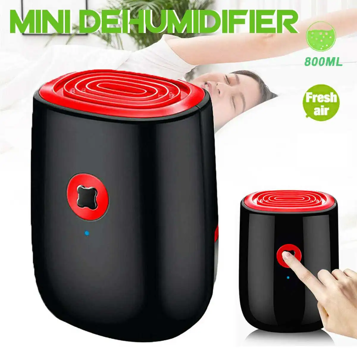 

NEW 800ML Electric Air Dehumidifier 22W Mini Household Dehumidifier Portable Cleaning Device Air Dryer Moisture For Home