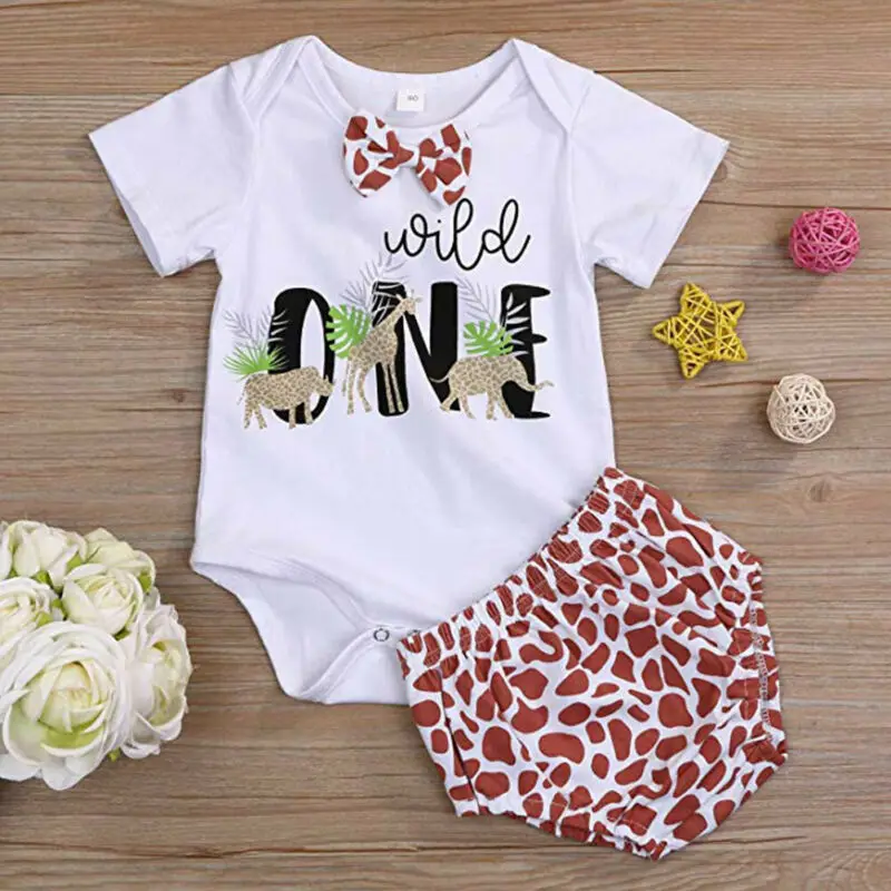 

Pudcoco Baby Girls Summer Clothes Romper Tops + Pants Shorts Outfits Sets 1Y
