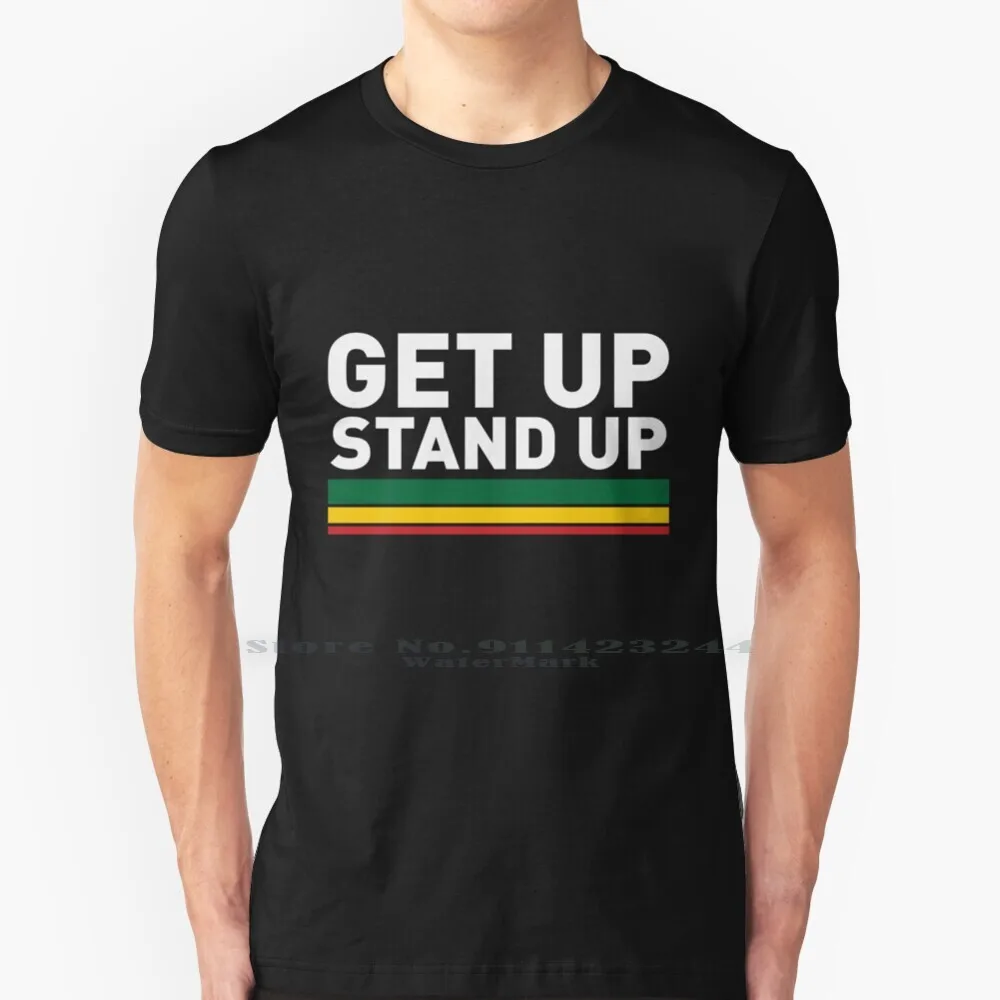 

Футболка с надписью «Get Up Stand Up»/«Reggae Rasta Exports», 100% чистый хлопок, музыкальная идея, конопляная песня, восстание, растафаризм, движение