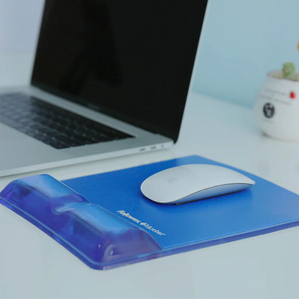 Нескользящий удобный мягкий силиконовый коврик для мыши с накладкой на запястье