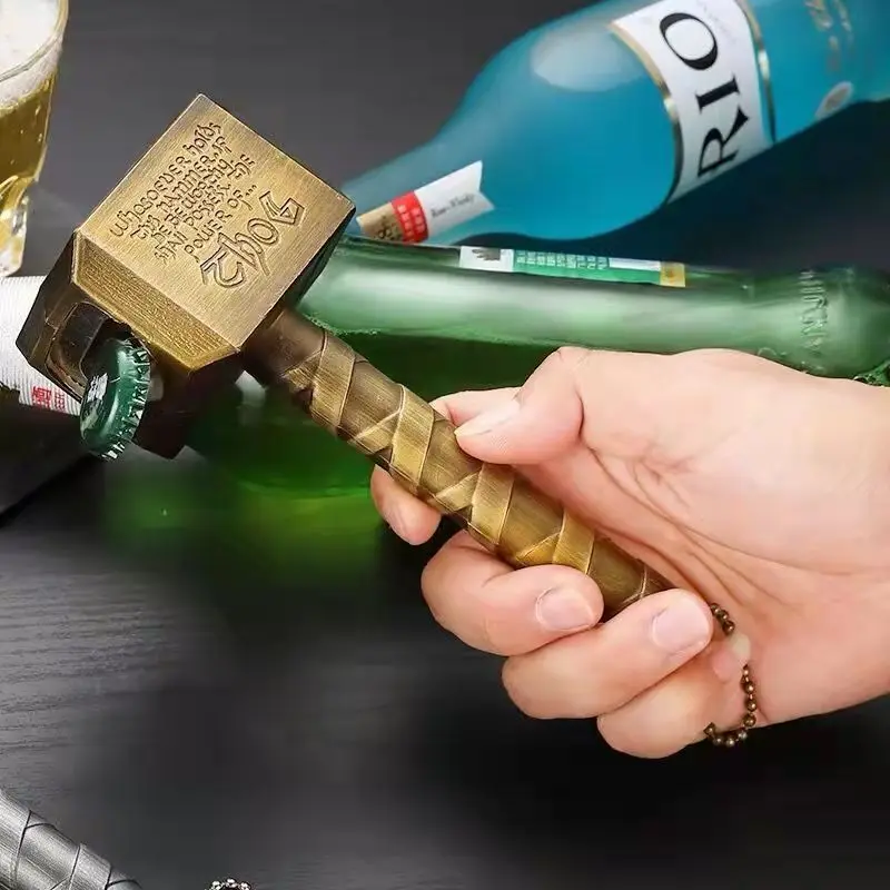 

Fashion 2021/2022 Bottle Opener Creative Multifunction Hammer Shape Beer Long Handle Bottler Opener Beer Bar Home Decor