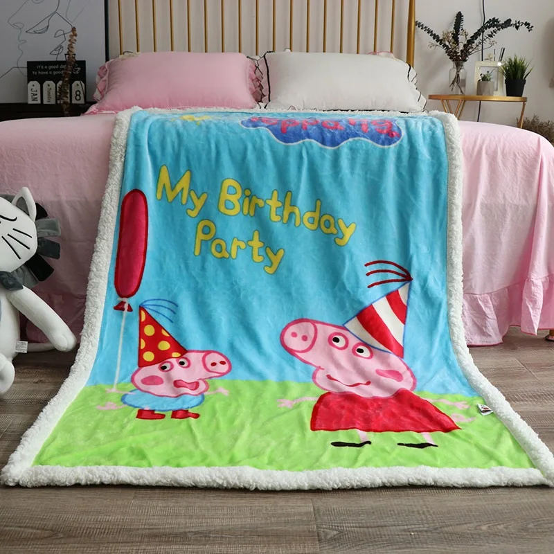 100x140 disney минни Двухслойное утолщенное детское одеяло с рисунком Микки, дышащее одеяло для мальчиков и девочек, детское одеяло с рисунком