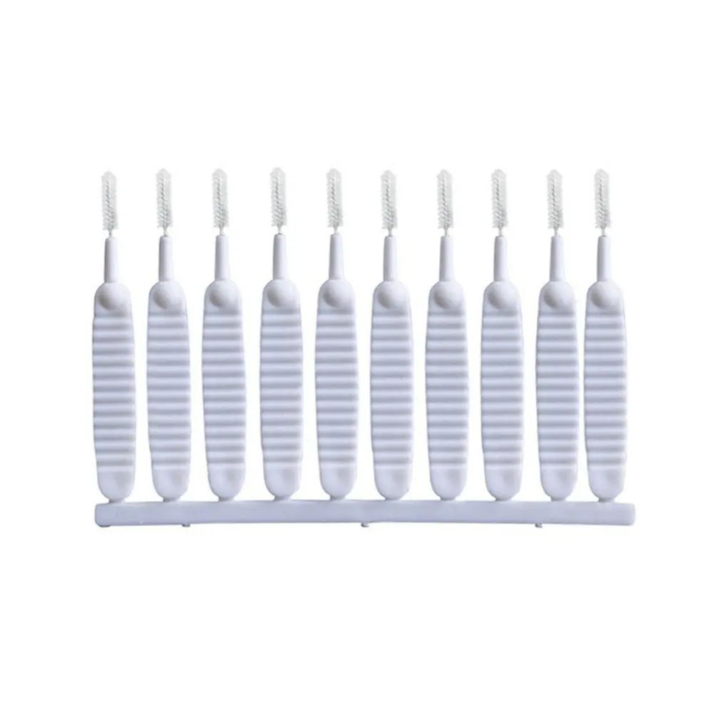 

10pcs Lightweight And Portable Durable Shower Hole Cleaning Brush Nylon Bristles No Damage To The Surface
