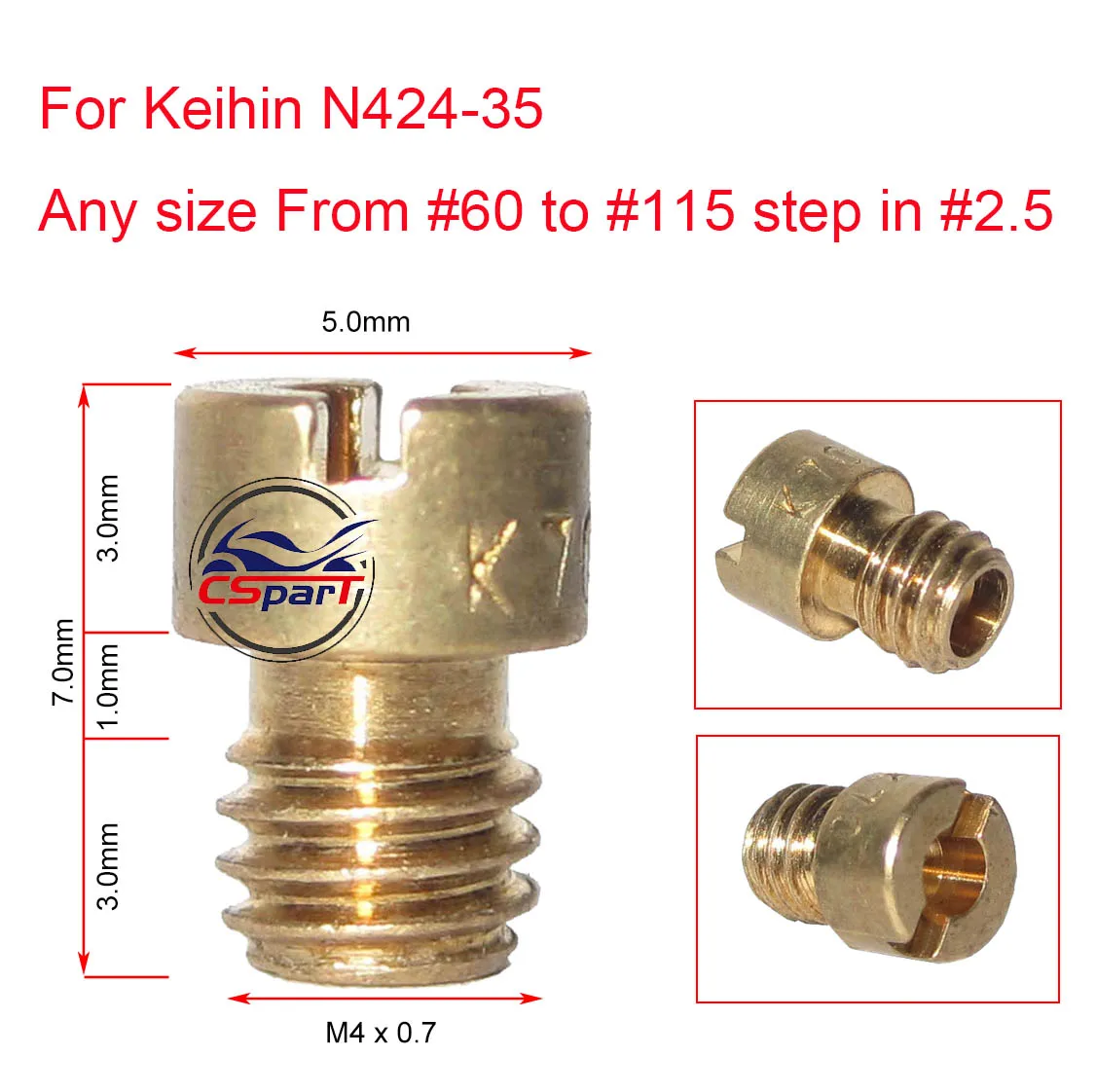 6 шт. Форсунка для карбюратора Keihin N424 35 CVK PE PZ PWK|atv buggy|atvs atvsbuggy atv |